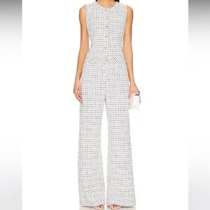 Amanda Uprichard tweed jumpsuit S